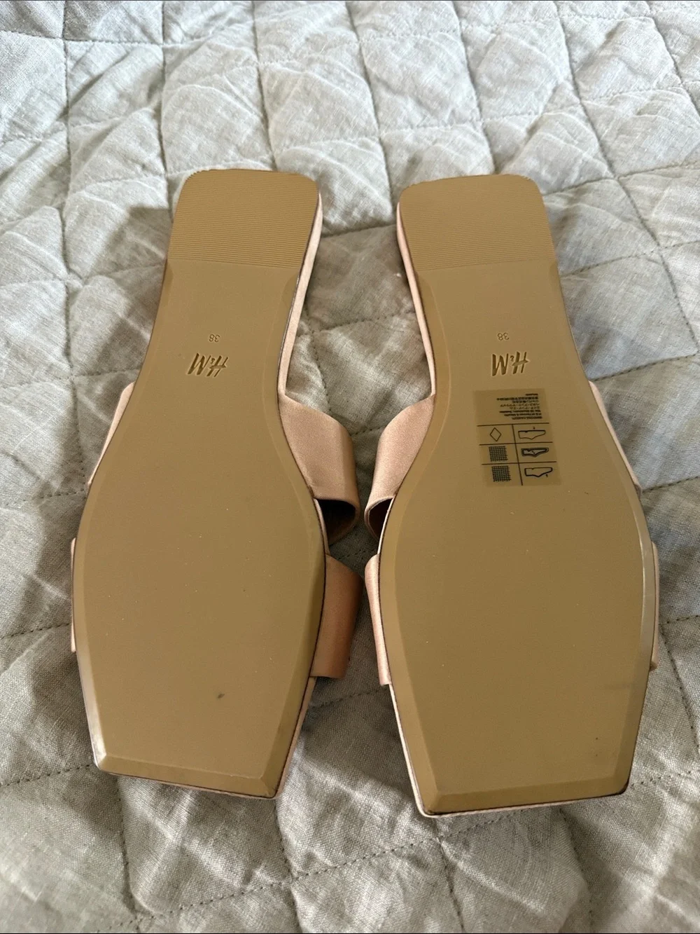 H&M Cross-Strap Sandal  - peach pink